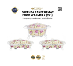 Paket Hemat Food Warmer 2 (2+1) Mawar